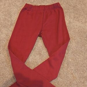 Burgandy Fleece Lined Leggings